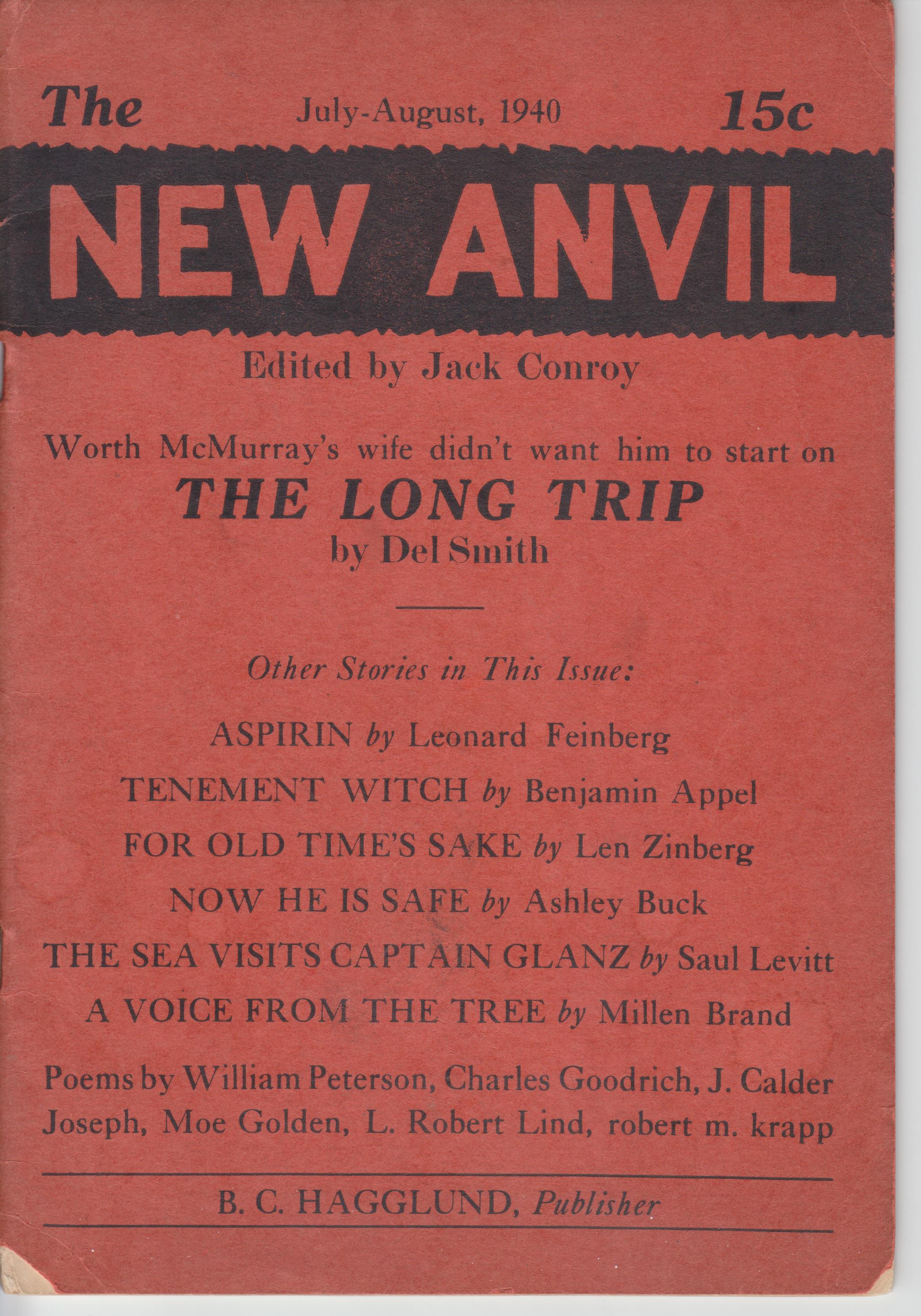 Image for New Anvil, Vol I, No. 7 (July-August, 1940)
