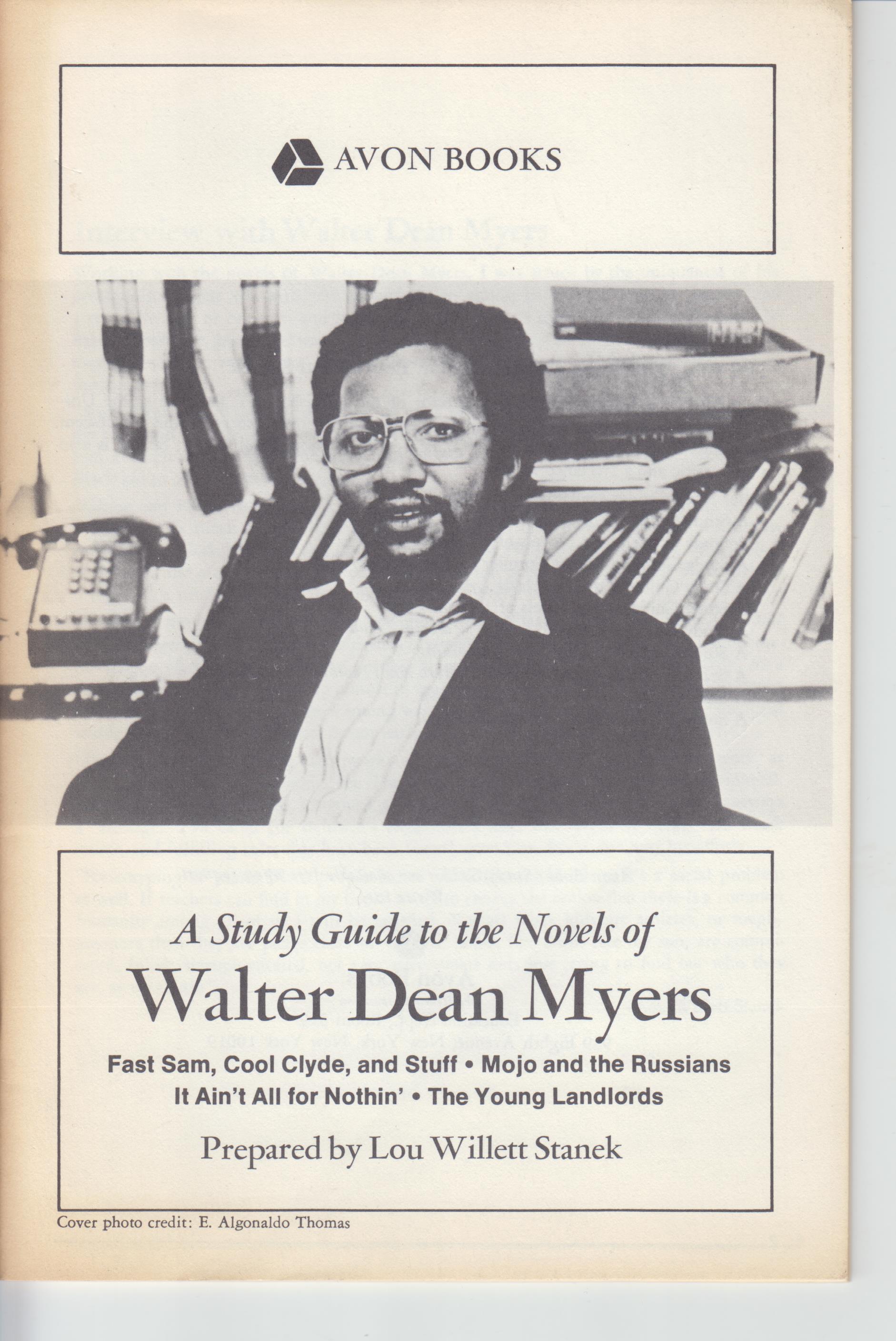 Image for A Study Guide to the Novels of Walter Dean Myers