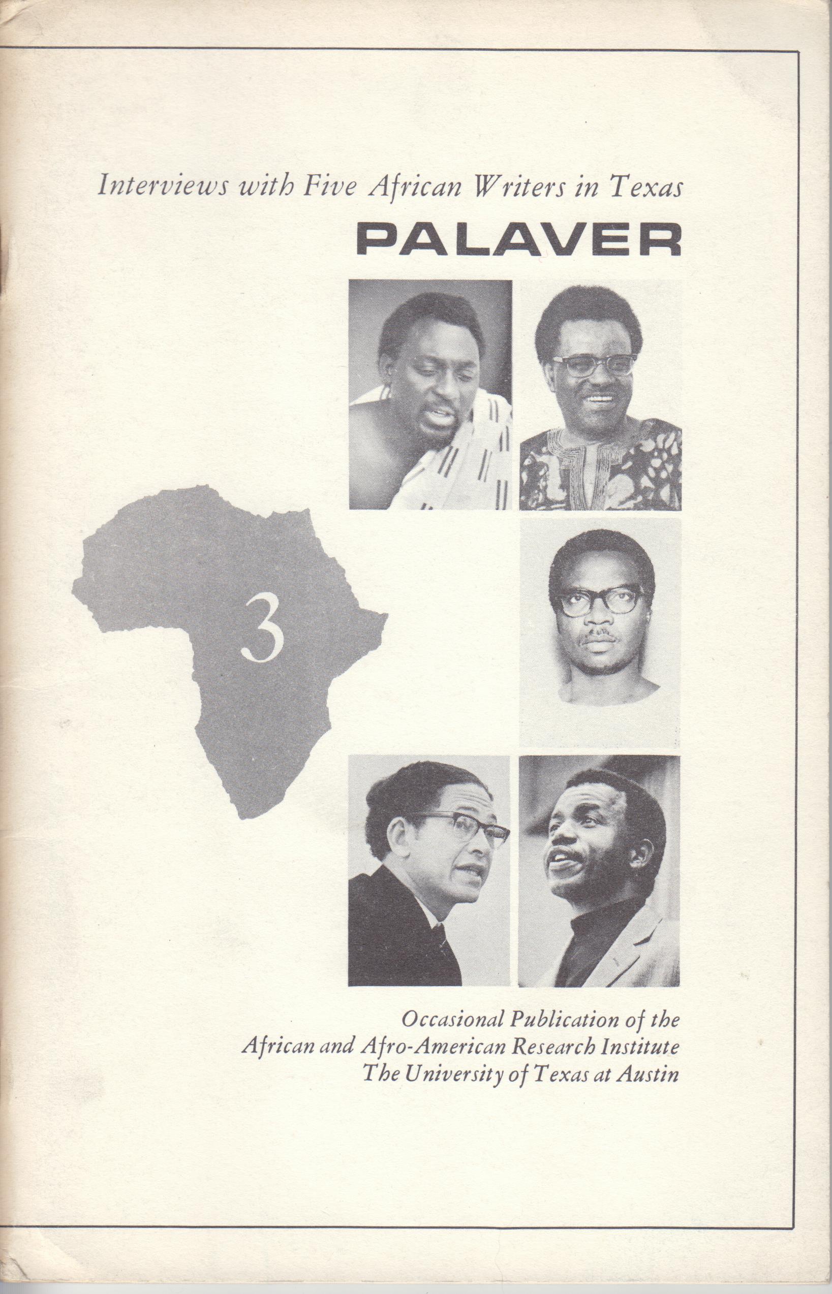 Image for Palaver. Interviews with Five African Writers in Texas