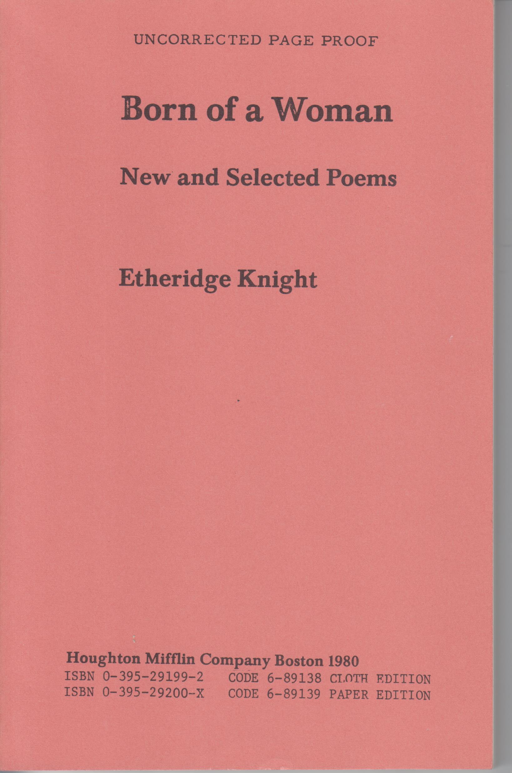 Image for Born Of A Woman. New And Selected Poems